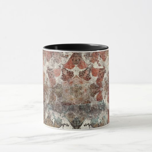 Antiek Grunge Oud handgemaakt woltapijt Sh Mok (Midden)