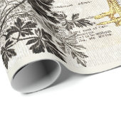 Antiek haan Horticulture Ads Ephemera Cadeaupapier (Rol Hoek)