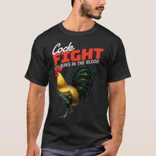 Antiek haan schilderij t-shirt