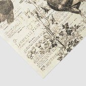 Antiek haan tuinbouw advertenties Ephemera beige Tissuepapier (Detail)