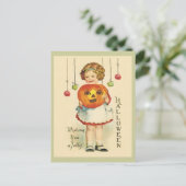 -Antiek Halloween Design Briefkaart JOL (Staand voorkant)