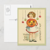-Antiek Halloween Design Briefkaart JOL (Voorkant / Achterkant)