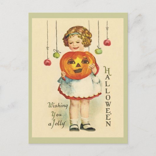 -Antiek Halloween Design Briefkaart JOL (Voorkant)