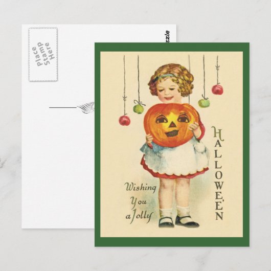 -Antiek Halloween Design Briefkaart JOL (Voorkant / Achterkant)
