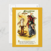 Antiek /  Halloween Fortune Briefkaart (Voorkant / Achterkant)