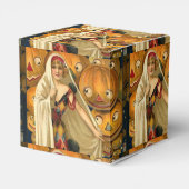 Antiek Halloween Jack O Lantern kostuum vrouw Bedankdoosjes (Achterkant)