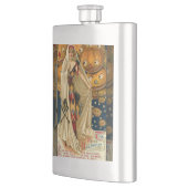 Antiek Halloween Jack O Lantern kostuum vrouw Heupfles (Links)