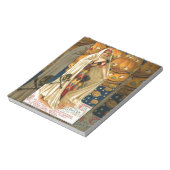 Antiek Halloween Jack O Lantern kostuum vrouw Notitieblok (Linkerzijde)