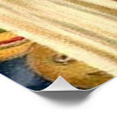 Antiek Halloween Jack O Lantern kostuum vrouw Poster (Hoek)