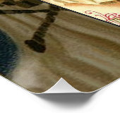 Antiek Halloween Jack O Lantern kostuum vrouw Poster (Hoek)