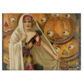 Antiek Halloween Jack O Lantern kostuum vrouw Snijplank (Voorkant)