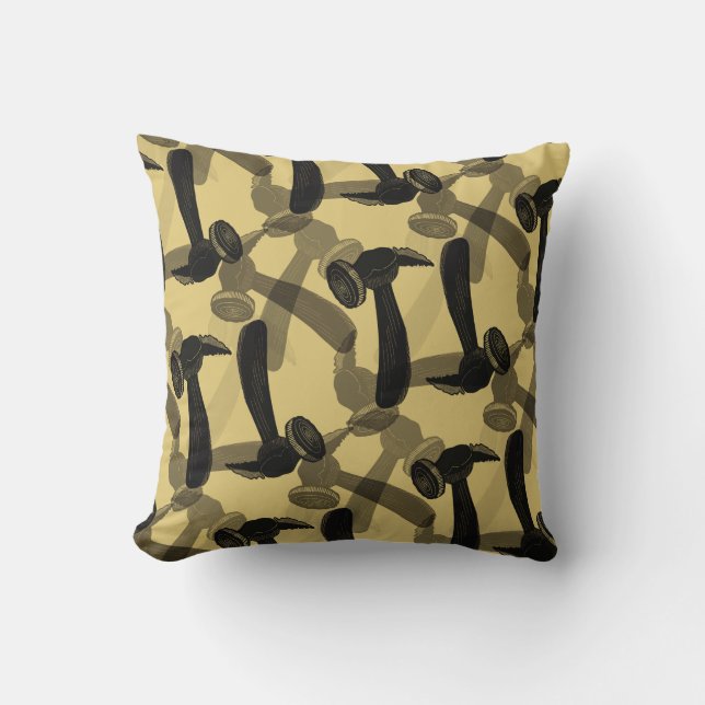 Antiek Hammer Mancave Kussen (Voorkant)