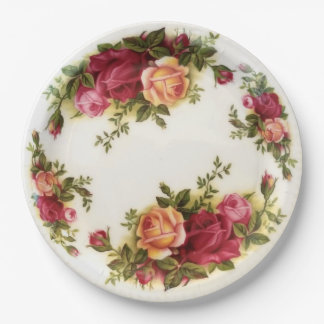 Antiek Hand geschilderd Limoges China Papieren Bordje