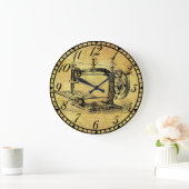 Antiek handbediende graafmachine naaigoestel v3 grote klok (Huis)