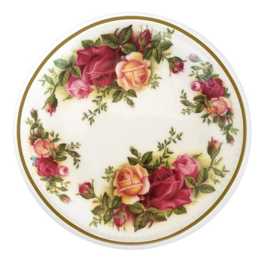 Antiek handbeschilderde liften China keramische kn Keramische Knop (Voorkant)