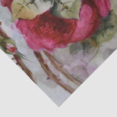 Antiek handbeschilderde Rozen van Limoges Gift Tis Tissuepapier (Detail)