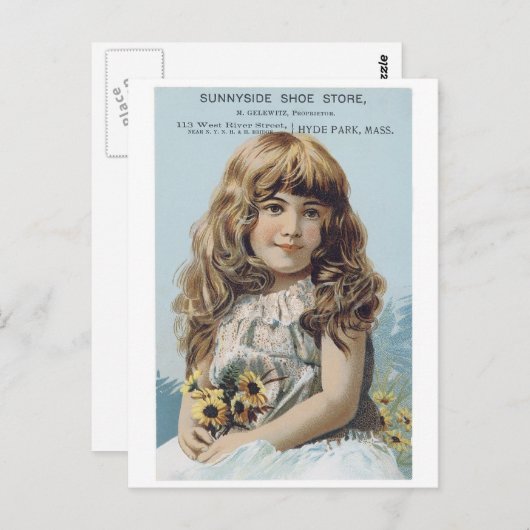 Antiek handelskaartkaarten, Posters Briefkaart (Voorkant / Achterkant)