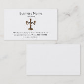 Antiek handelskaartsjabloon voor dealer visitekaartje (Voorkant / Achterkant)