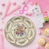 Antiek handgeschilderde Limoges China papier Bord (Feest)