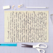  Antiek handgeschreven brief Tissuepapier (Craft)