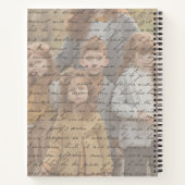 Antiek handgeschreven script gepersonaliseerde fot notitieboek (Achterkant)