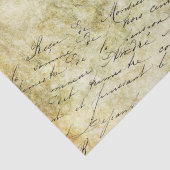 Antiek  handschrift op perkament tissuepapier (Detail)