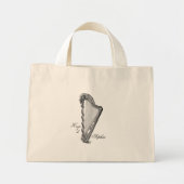 Antiek Harp Tiny Tas met aangepaste naam (Voorkant)