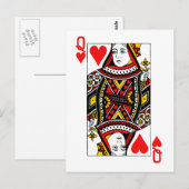 Antiek hartenkoningin briefkaart (Voorkant / Achterkant)