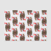 Antiek hartenkoningin tissuepapier (Voorkant)