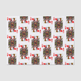 Antiek hartenkoningin tissuepapier