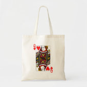 Antiek hartenkoningin tote bag (Voorkant)