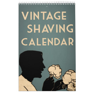 Antiek hebben moderne Mannen en kleurrijk Kalender