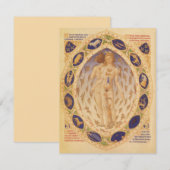 Antiek hemelse zodiakkaart,  astrologie (Voorkant / Achterkant)