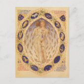 Antiek hemelse zodiakkaart, astrologie briefkaart (Voorkant)