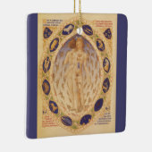 Antiek hemelse zodiakkaart,  astrologie keramisch ornament (Rechts)