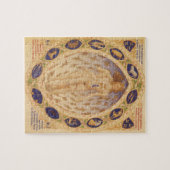 Antiek hemelse zodiakkaart,  astrologie legpuzzel (Horizontaal)