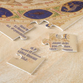 Antiek hemelse zodiakkaart,  astrologie legpuzzel (Zijkant)