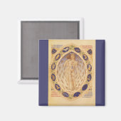 Antiek hemelse zodiakkaart,  astrologie magneet (Voorkant / Achterkant)