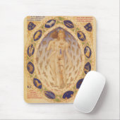 Antiek hemelse zodiakkaart,  astrologie muismat (Met muis)