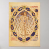 Antiek hemelse zodiakkaart,  astrologie poster (Voorkant)