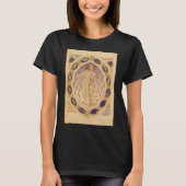 Antiek hemelse zodiakkaart,  astrologie t-shirt (Voorkant)