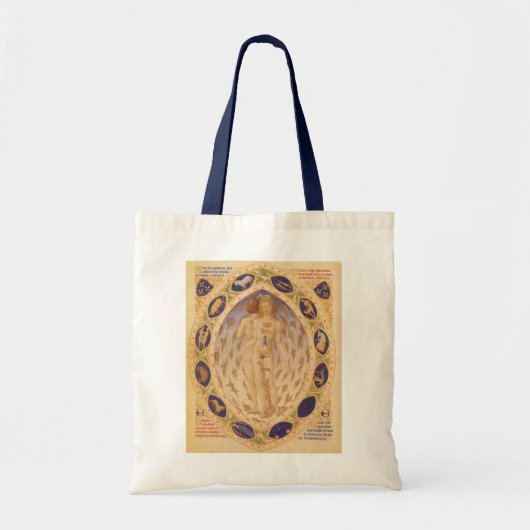 Antiek hemelse zodiakkaart, astrologie tote bag (Voorkant)