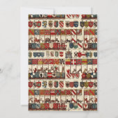 Antiek Heraldry Geschiedenis Lover's Verjaardagsfe Kaart (Achterkant)