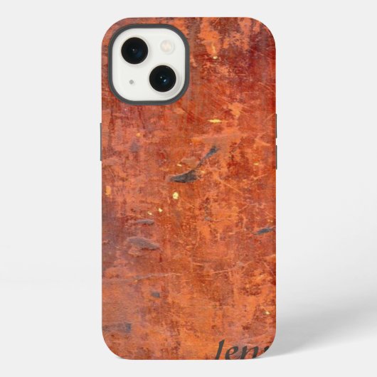Antiek het boekdekking van het Leer iPhone Hoesje (Achterkant)