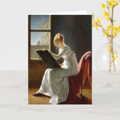 Antiek het schilderen Wenskaarten 49 Kaart (Gele Bloem)