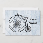 Antiek High Wheel Fiets Verjaardag Kaart (Voorkant)