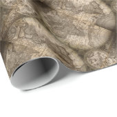 Antiek historisch historisch historisch erfgoed va cadeaupapier (Rol Hoek)