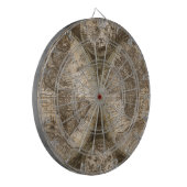 Antiek historisch historisch historisch erfgoed va dartbord (Voorkant Links)