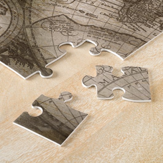 Antiek historisch historisch historisch erfgoed va legpuzzel (Zijkant)