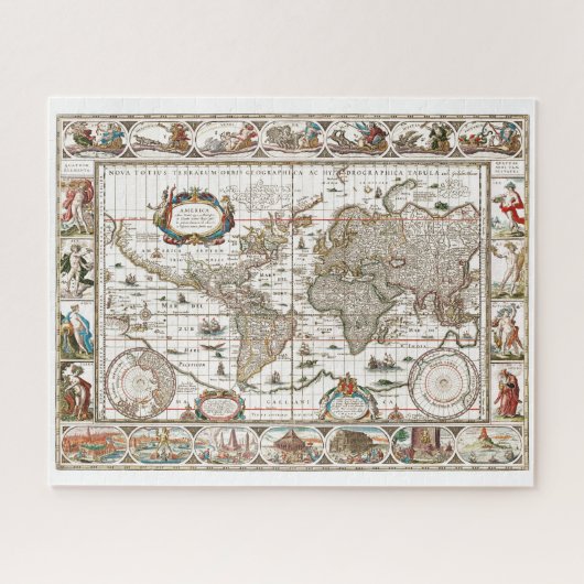 Antiek historisch historisch historisch erfgoed va legpuzzel (Horizontaal)